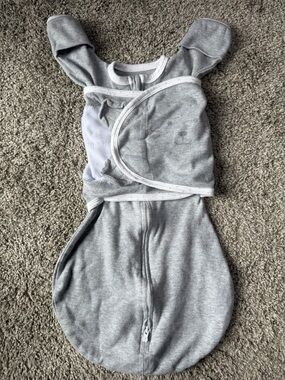 Swaddle Designs Gray Omni Swaddle Sack with Adjustable Wrap Small 0-3 Months